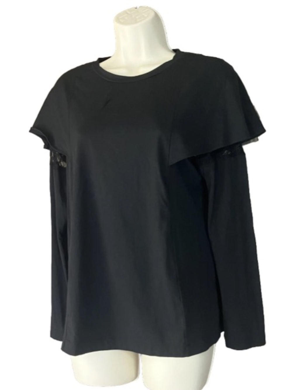 Vintage Barneys New York Thakoon Women Black Viscose Cotton Stretch Blouse Top 6